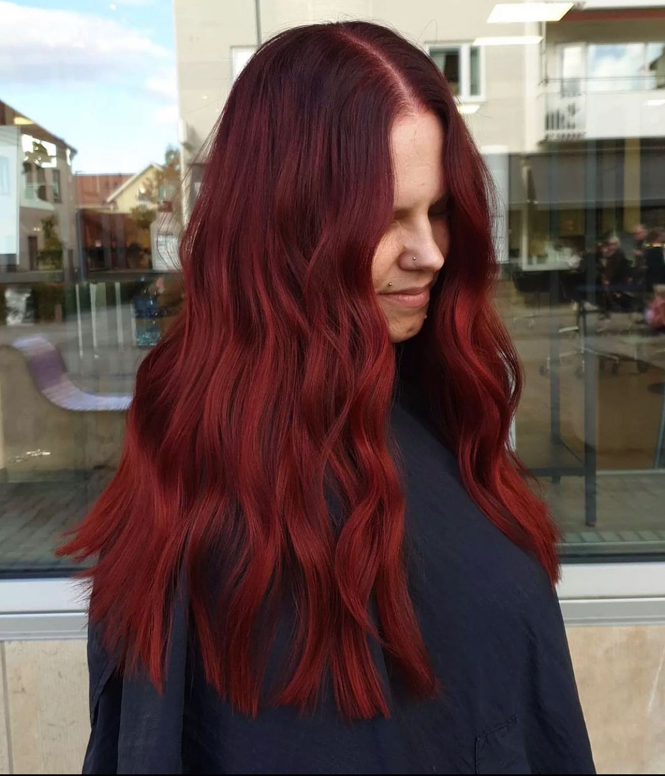 Red hair luxury